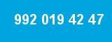 992 019 42 47 992 019 42 47